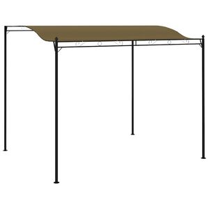 vidaXL Nadstre&scaron;ek za senco 3x2,4 m taupe 180 g/m&sup2;