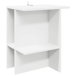 vidaXL Klubska miza Bela 40 x 30 x 49 cm Inženirski les