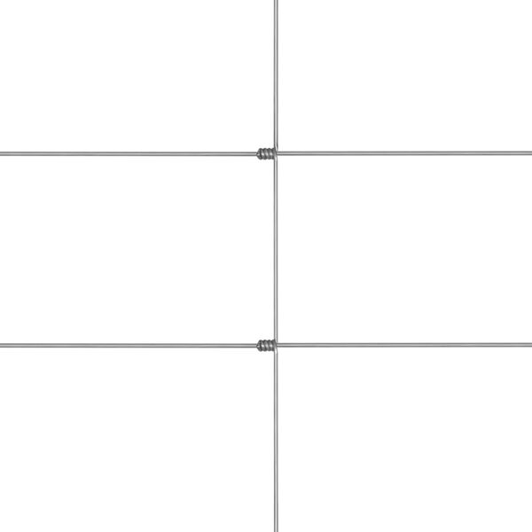 vidaXL Vrtna ograja pocinkano jeklo srebrna 50x1 m