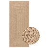vidaXL Preproga ZIZUR 80x200 cm videz jute notranja in zunanja