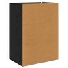 vidaXL Stranske omare Corona 2 pcs Črna Orehovina 59 x 39 x 80 cm