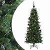 vidaXL Umetna božična jelka z bučko 120 cm 150 LED Toplo bela