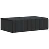 vidaXL Stenska stranska miza Črna 59 x 34,5 x 17 cm Inženirski les