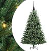 vidaXL Umetno Zložljivo Božično Drevo Zelena 120 cm PVC in kovina