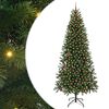 vidaXL Umestno božično drevo med 300 LED Zelena 240 cm PE in PVC
