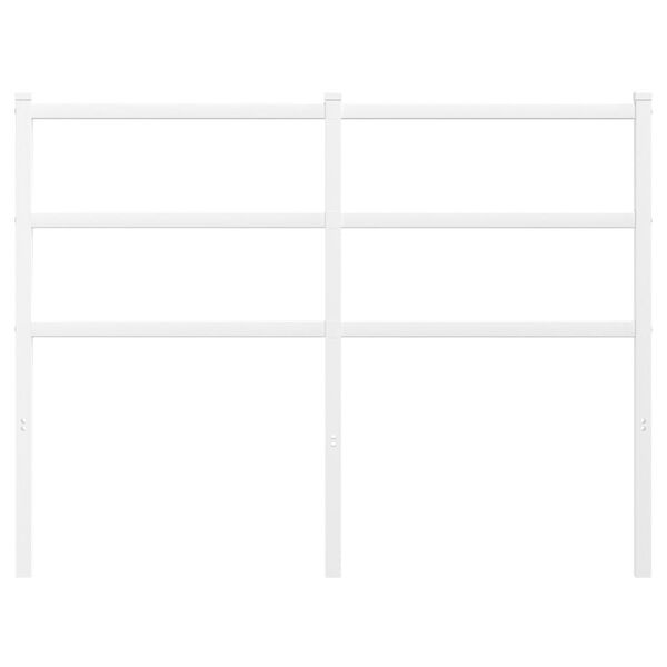 vidaXL Kovinsko nadomestno vzglavje belo 120 cm