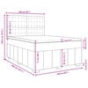 vidaXL Box spring postelja z vzmetnico svetlo siva 160x200 cm žamet