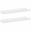 vidaXL Stenska polica 2 kosa visok sijaj bela 40x9x3 cm