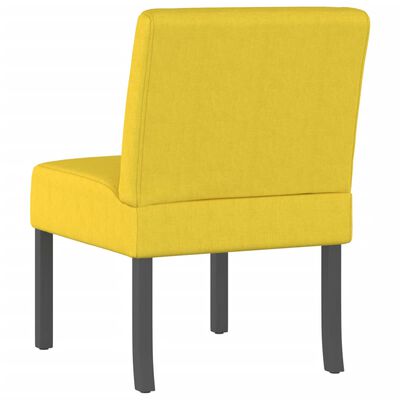 vidaXL Oblazinjen stol svetlo rumeno blago