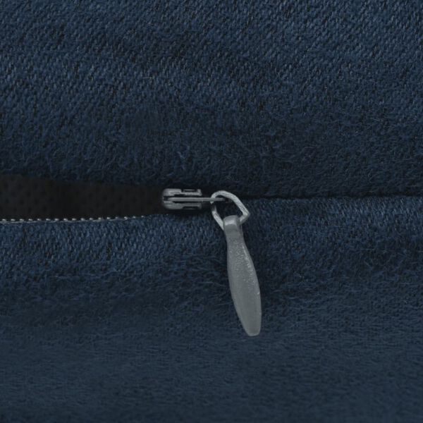 vidaXL Prevleke za Blazine 4 kosi 80x80cm Umetni Semiš Mornarsko Modre