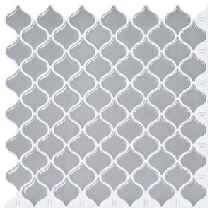 vidaXL Plo&scaron;čica Lanturn 10 kos Siva 27 x 27 cm Poliuretan in PET