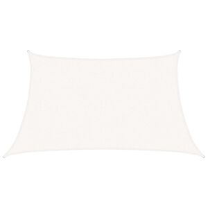 vidaXL Senčno jadro 160 g/m&sup2; belo 3/4x2 m HDPE