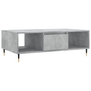 vidaXL Klubska mizica betonsko siva 104x60x35 cm inženirski les