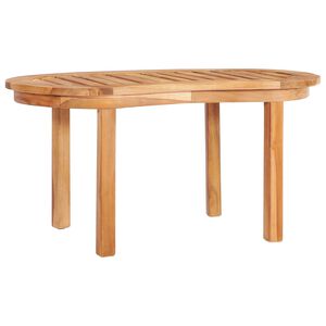 vidaXL Klubska mizica 90x50x45 cm trdna tikovina