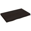 vidaXL Kopalni&scaron;ki pult temno siv 80x60x2 cm obdelan trden les