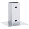 vidaXL Podstavki za stebre kvadratni 4 kosi srebrni 61x61 mm