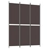 vidaXL Paravan 3-delni rjav 150x200 cm blago