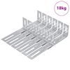vidaXL Protitip nosilec 1268 srebrna 74,5 x 15 x 32 mm elezo