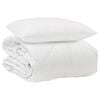 vidaXL Celosezonski pokrivalo z blazino 2 pcs Bela Mikrovlakna