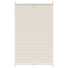 vidaXL Plise Zavesa velikost 80 x 125 cm Krem barva