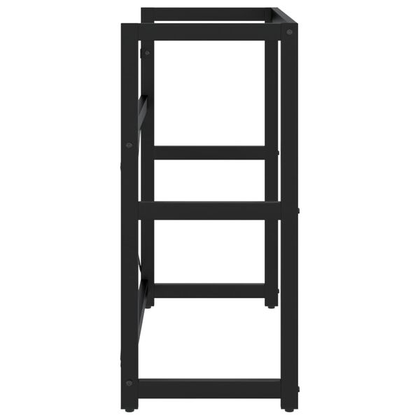 vidaXL Kopalni&scaron;ki regal črn 79x38x83 cm železo