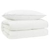 vidaXL 90% Gosji puh set odej FULDA 2 kos 140 x 200 cm 310 GSM Bela
