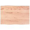 vidaXL Mizna plo&scaron;ča svetlo rjava 60x40x2 cm obdelana trdna hrastovina