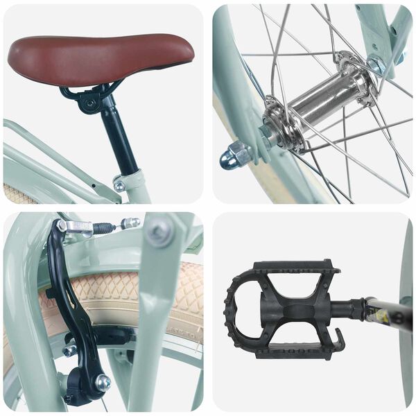 vidaXL Otro&scaron;ko Kolo 20 Palcev za starost od 6 do 11 let Svetlo zelena