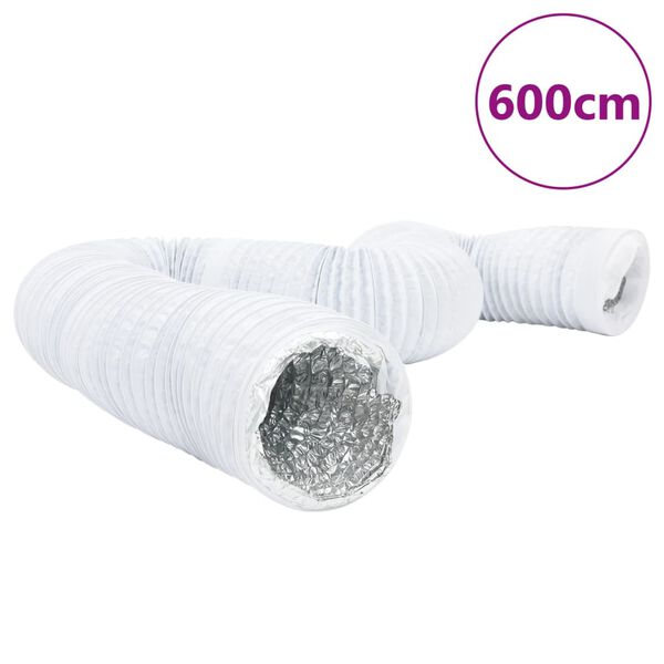 vidaXL Prezračevalni kanal aluminij in PVC 6 m &Oslash;12,5 cm