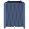vidaXL Vrtno cvetlično korito modro sivo 160x40x53 cm PP