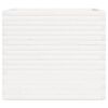 vidaXL Vrtno cvetlično korito belo 80x80x72 cm trdna borovina
