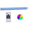 vidaXL Slap za bazen z RGB LED lučmi nerjaveče jeklo 108 cm