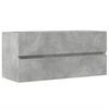 vidaXL Omarica za umivalnik betonsko siva 100x38,5x45 cm iverna plo&scaron;ča