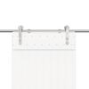 vidaXL Oprema za drsna vrata 200 cm nerjaveče jeklo srebrne barve