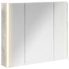 vidaXL Kopalni&scaron;ka ogledalna omara Betonsko siva 83,5 x 15,5 x 70 cm