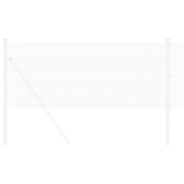 vidaXL Ograja z varjeno žico srebrna 1.2 x 50 m