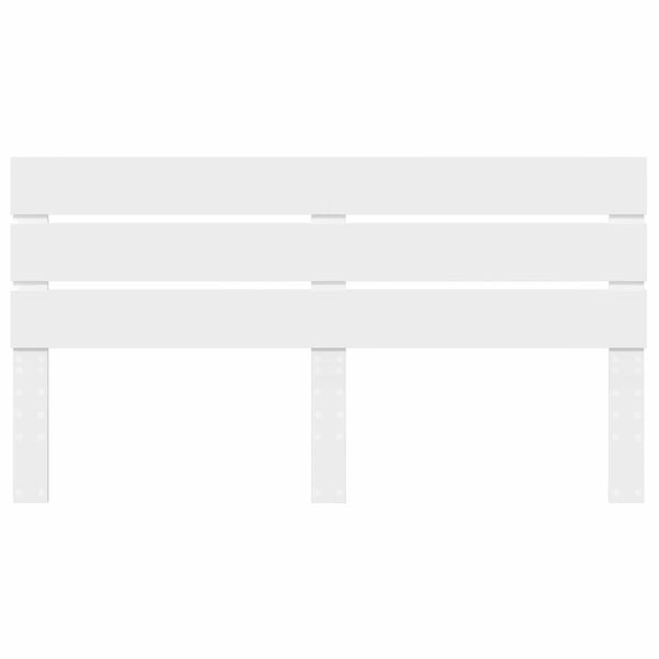 vidaXL Vzglavje Bela 200 cm Konstruiran les