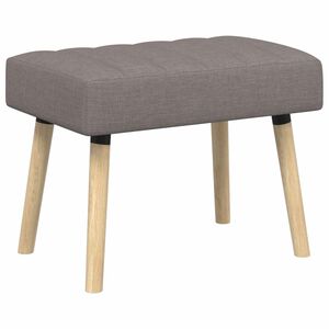 vidaXL Bench z kanalnim oblazinjenjem Taupe 60 x 40 x 45 cm Blago