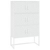 vidaXL Visoka omarica bela 80x35x135 cm jeklo