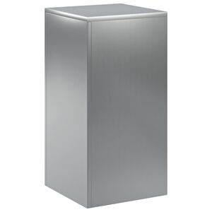 vidaXL Stojalo za rastline Srebrna 30 x 30 x 60 cm Jeklo