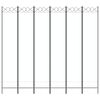 vidaXL Paravan 6-delni bel 240x220 cm blago