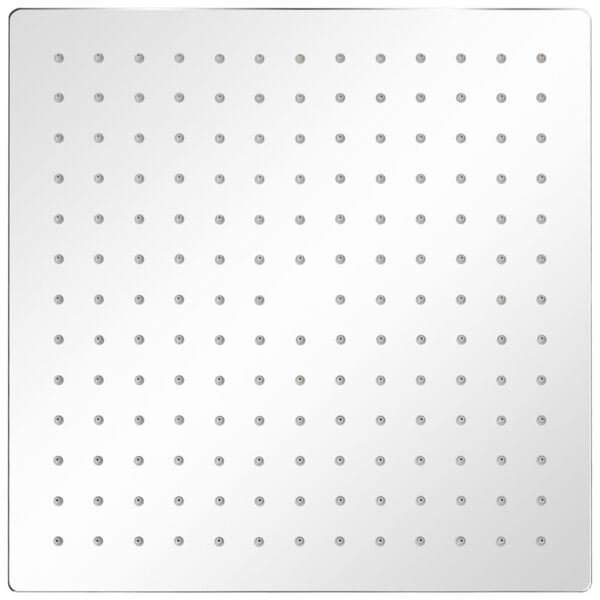 vidaXL Glava za nadglavni tu&scaron; 2 kosa nerjaveče jeklo 30x30 cm