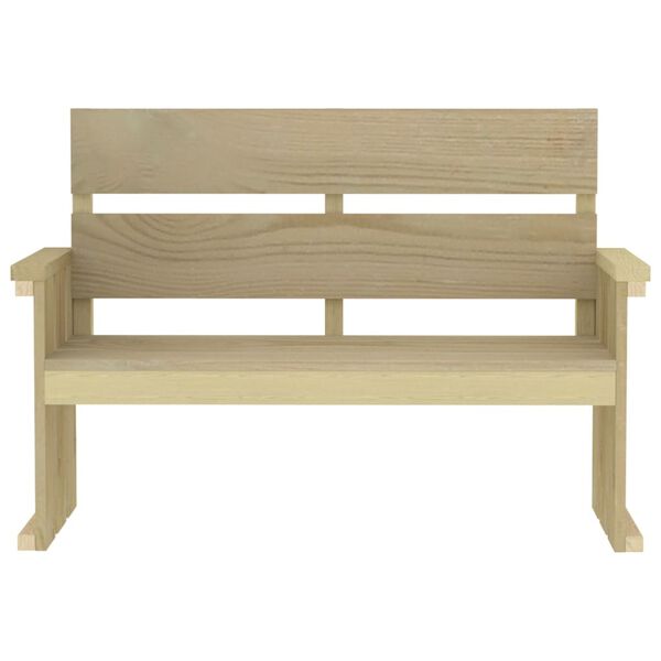 vidaXL Vrtna jedilna garnitura 3-delna impregnirana borovina