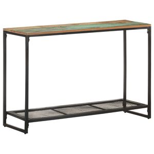 vidaXL Konzolna mizica 110x35x75 cm trden predelan les