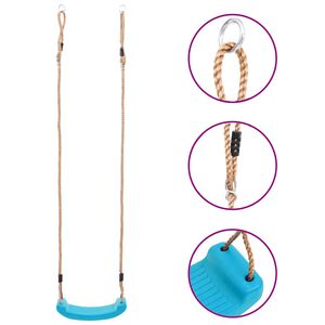 vidaXL Otroška gugalnica svetlo modra