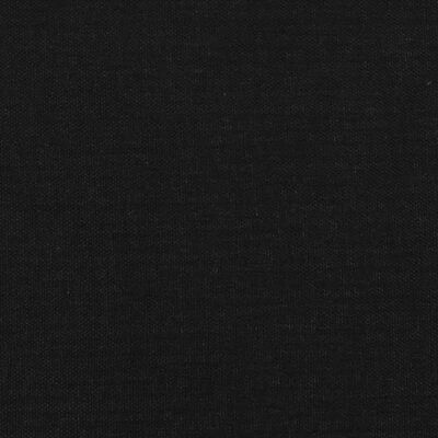 vidaXL Posteljni okvir z vzglavjem črn 140x200 cm blago