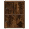 vidaXL Knjižna omara dimljeni hrast 40x24x52 cm inženirski les