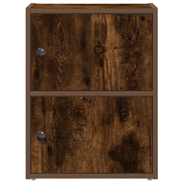 vidaXL Knjižna omara dimljeni hrast 40x24x52 cm inženirski les