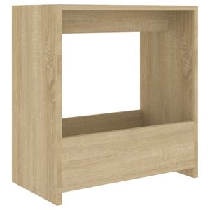 vidaXL Stranska mizica sonoma hrast 50x26x50 cm iverna plo&scaron;ča