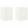 vidaXL Stojalo za rastline 2 pcs Bela 30 x 30 x 40 cm Jeklo